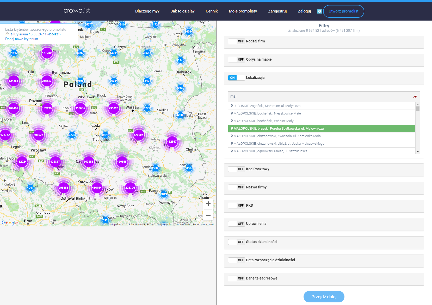 Autokompletacja lokalizacji — szybkie wyszukiwanie po mieście lub adresie