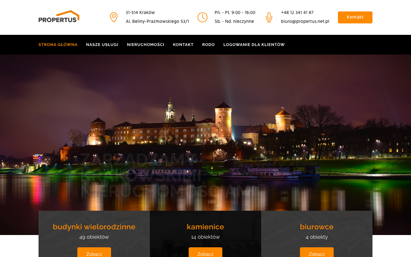 Propertus — strona i opieka techniczna dla zarządcy nieruchomości