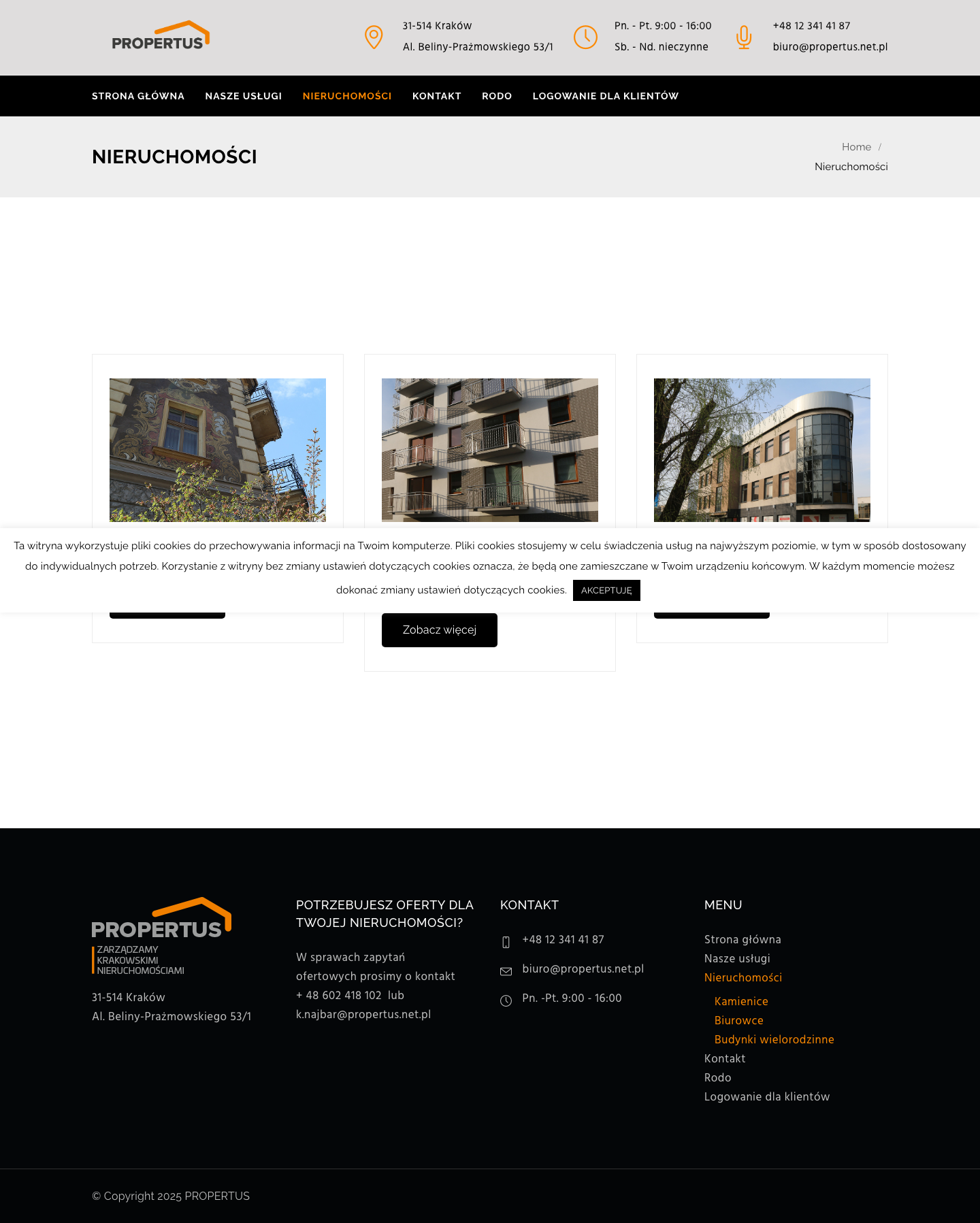 Katalog nieruchomości — kamienice, biurowce, budynki wielorodzinne