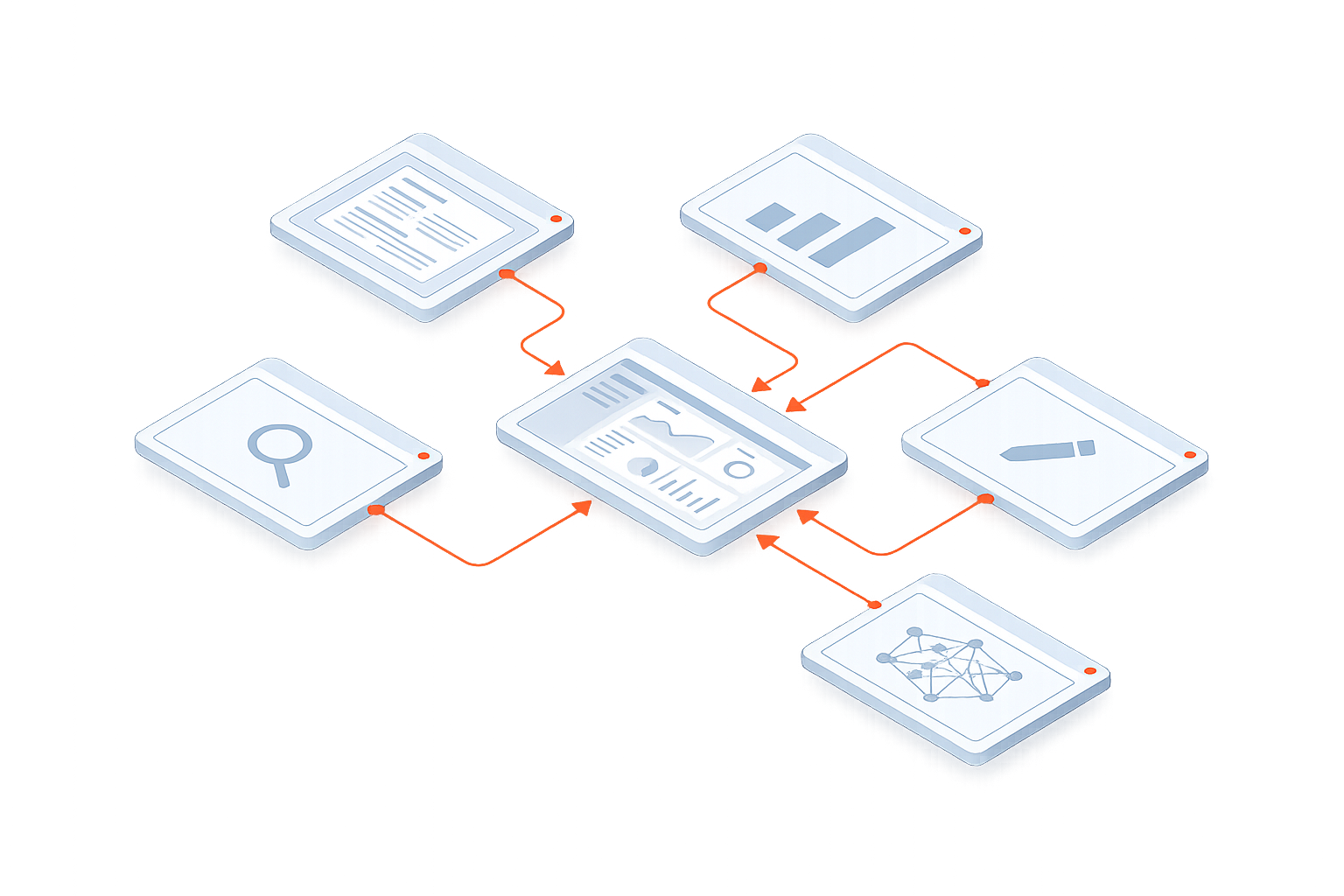 AI & Automation — ilustracja usługi Hexacode