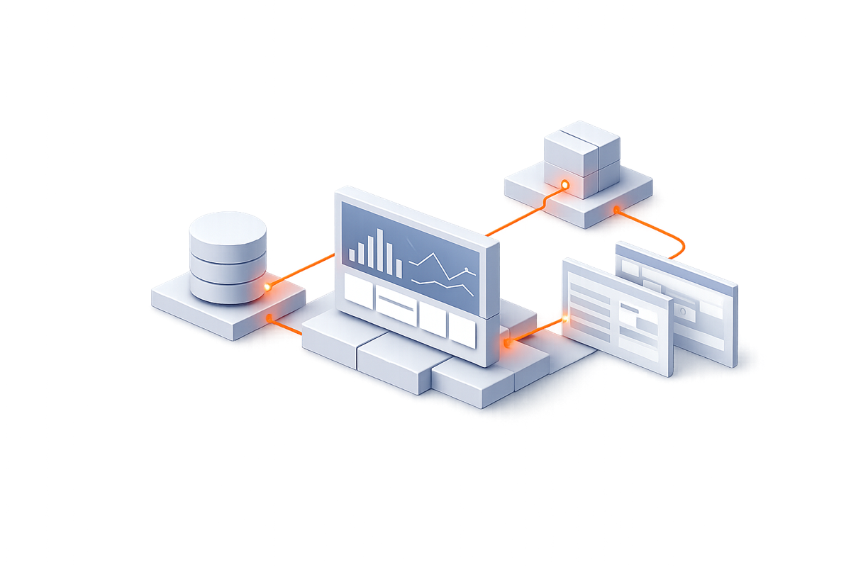 Custom Systems — ilustracja usługi Hexacode