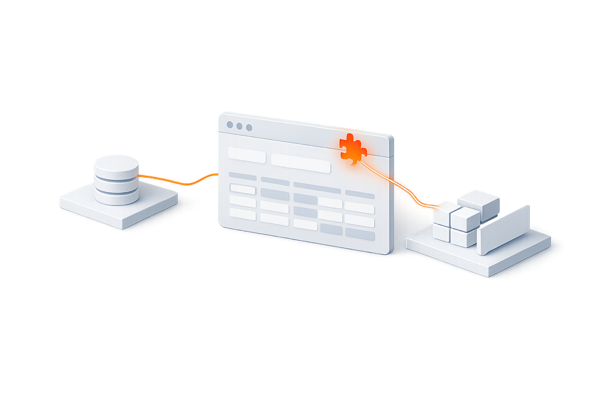 Browser Plugins — ilustracja usługi Hexacode